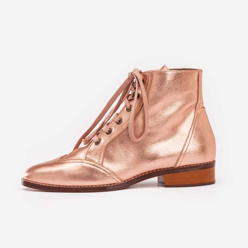 ALMA VINTAGE BOOTS ROSE GOLD