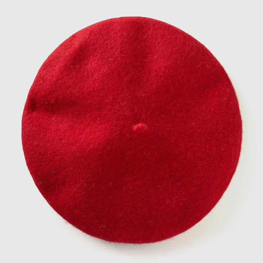 BERET HAT RED