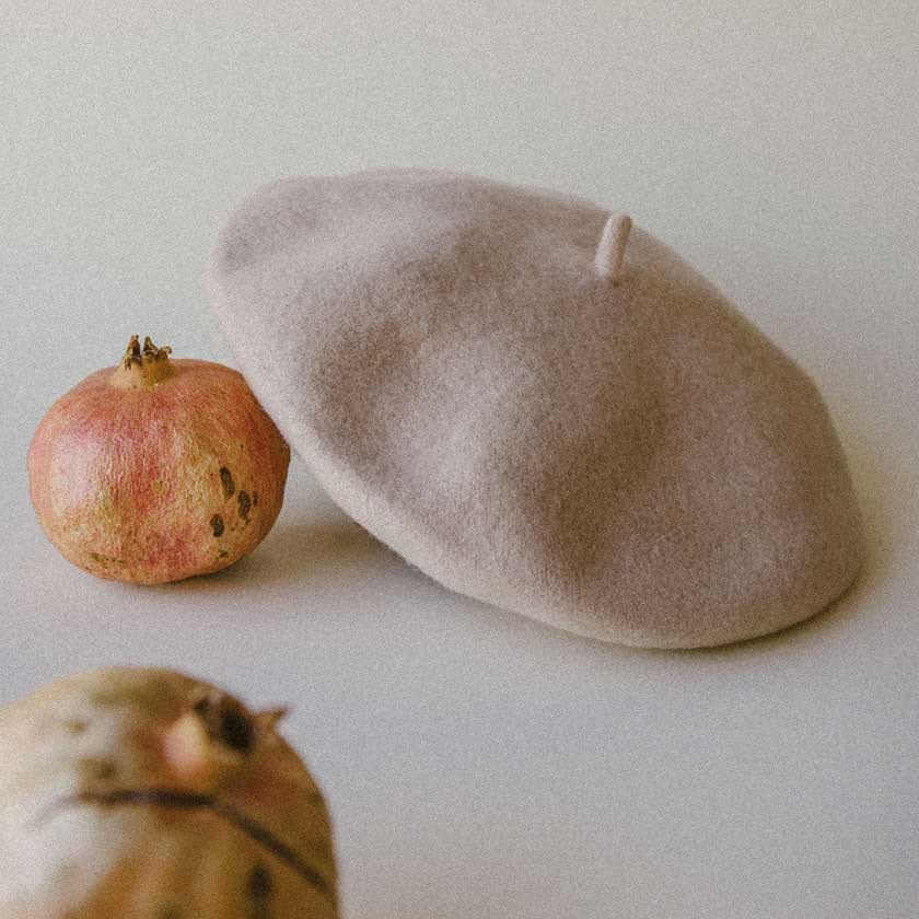 Cream beret