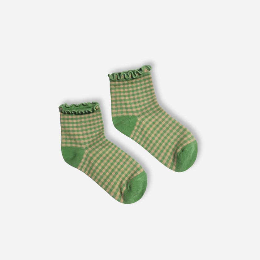 GREEN VICHY SOCK