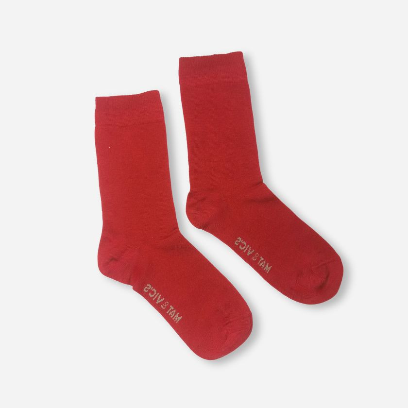 RED BASIC SOCK